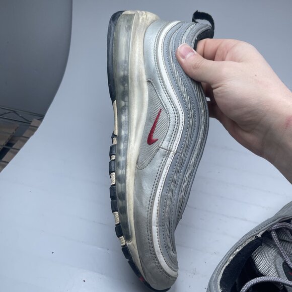 Nike Air Max 97 OG Men's Size 9 Sneaker Metallic 884421-001 (Missing insole READ - Picture 13 of 16